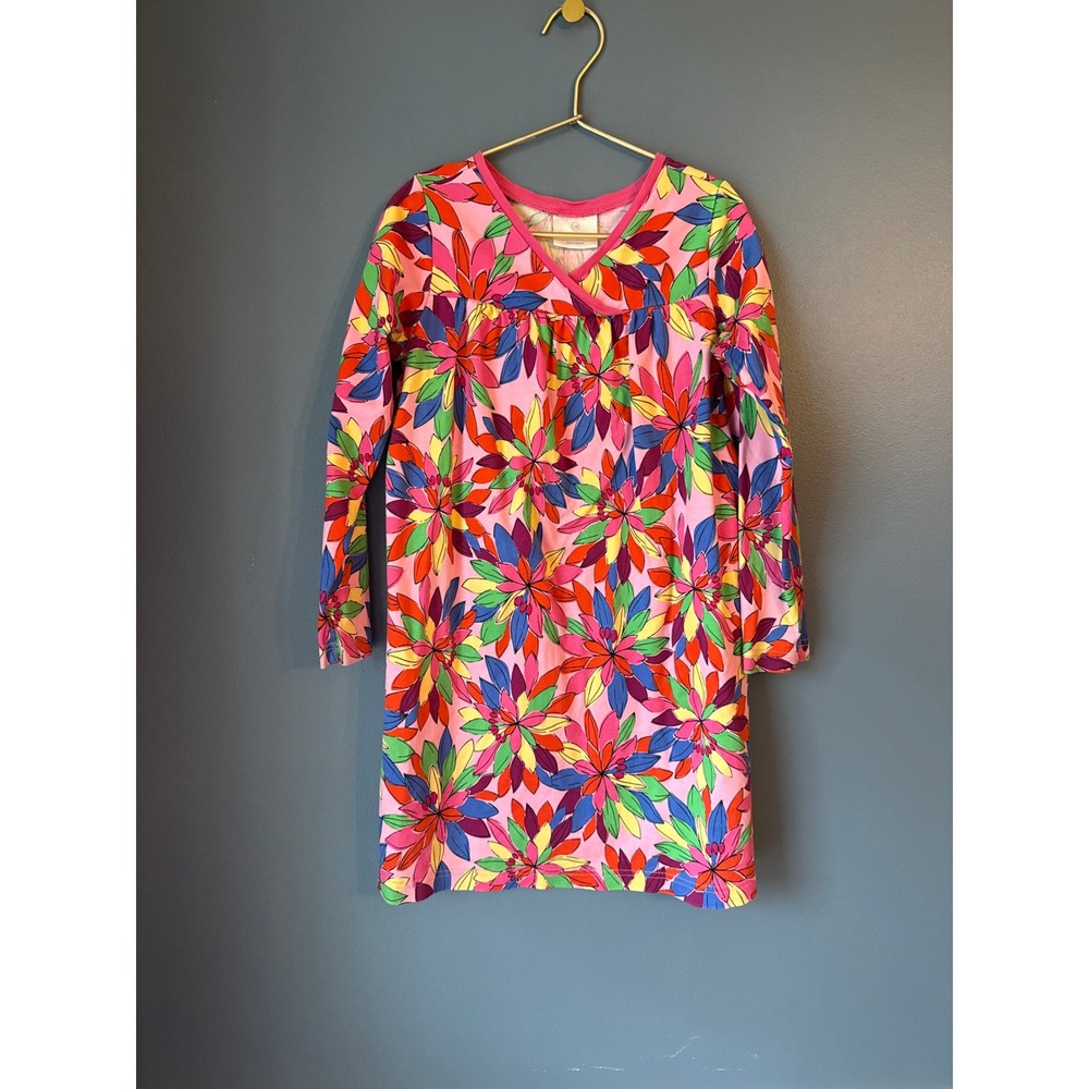 Hanna Andersson Pink Floral Long Sleeve Dress
